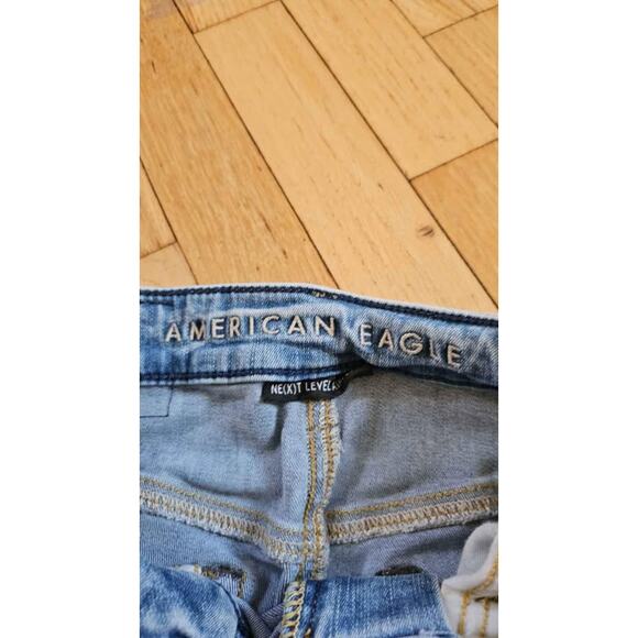 Men's Distressed Stacked Skinny American Eagle Young Money Jeans 28×30 - Picture 2 of 6